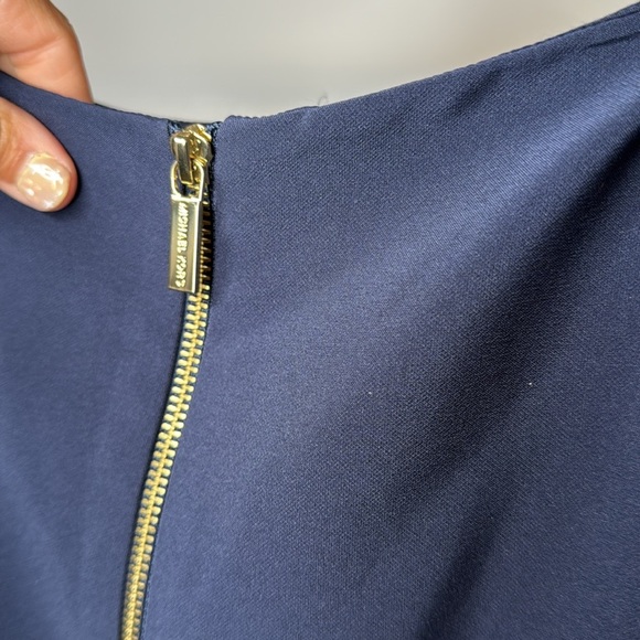 Michael kors navy business suit skirt slit size 4 - Picture 6 of 9